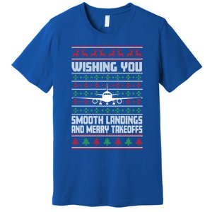 Christmas Aviator Airplane Santa Claus Aviation Christmas Cool Gift Premium T-Shirt