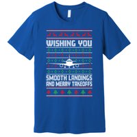 Christmas Aviator Airplane Santa Claus Aviation Christmas Cool Gift Premium T-Shirt