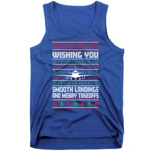 Christmas Aviator Airplane Santa Claus Aviation Christmas Cool Gift Tank Top