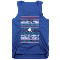 Christmas Aviator Airplane Santa Claus Aviation Christmas Cool Gift Tank Top