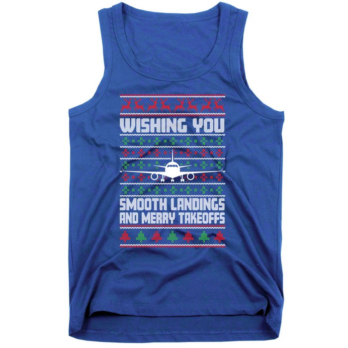 Christmas Aviator Airplane Santa Claus Aviation Christmas Cool Gift Tank Top