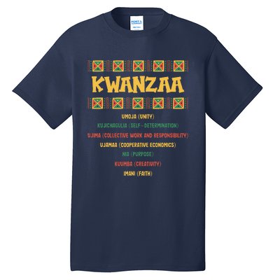 Christmas African American Kwanzaa Tall T-Shirt