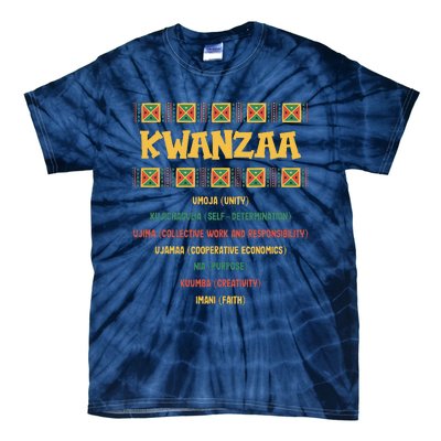 Christmas African American Kwanzaa Tie-Dye T-Shirt