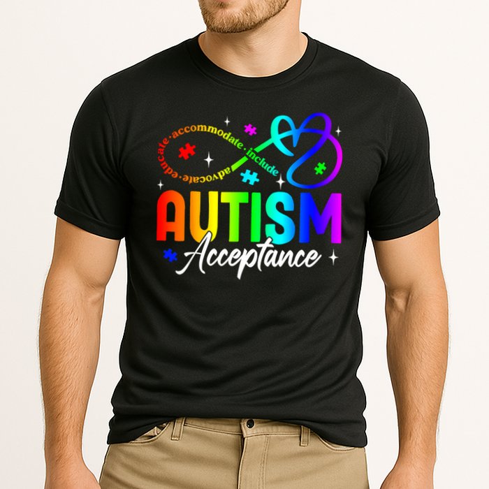 Choose AUtism Awareness Acceptance Different Not Less Cooling Performance Crew T-Shirt