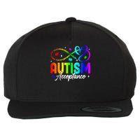 Choose AUtism Awareness Acceptance Different Not Less Wool Snapback Cap