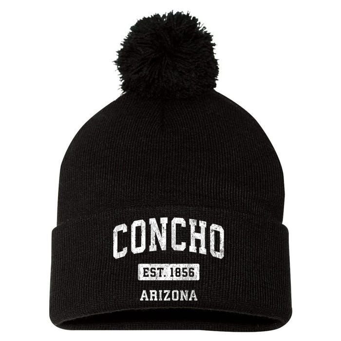 Concho Arizona Az Vintage Sports Established Pom Pom 12in Knit Beanie