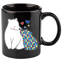 Cute Autism Awareness Polar Bear Puzzle 11oz C Handle Ceramic Mug