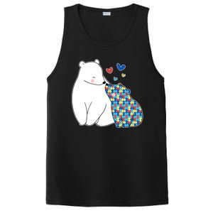 Cute Autism Awareness Polar Bear Puzzle PosiCharge Competitor Tank