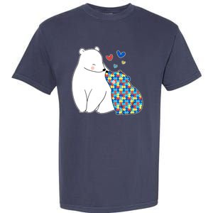 Cute Autism Awareness Polar Bear Puzzle Garment-Dyed Heavyweight T-Shirt