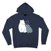 Cute Autism Awareness Polar Bear Puzzle Hoodie