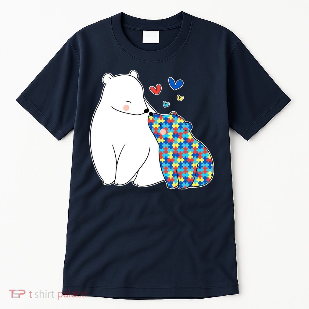 Cute Autism Awareness Polar Bear Puzzle Tall T-Shirt