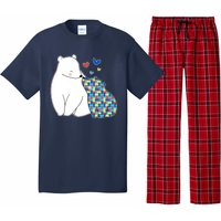 Cute Autism Awareness Polar Bear Puzzle Pajama Set