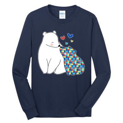 Cute Autism Awareness Polar Bear Puzzle Tall Long Sleeve T-Shirt