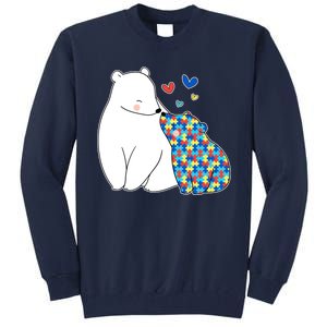 Cute Autism Awareness Polar Bear Puzzle Tall Sweatshirt