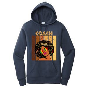 Coach Afro African American Women Black History Month Women's Pullover Hoodie