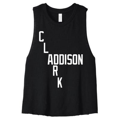 Clark And Addison Women's Racerback Cropped Tank