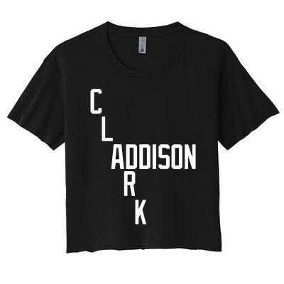 Clark And Addison Women's Crop Top Tee