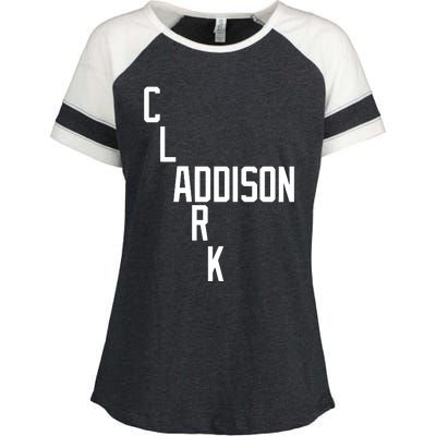 Clark And Addison Enza Ladies Jersey Colorblock Tee