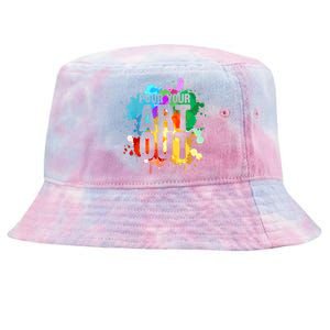 Cool Artist Art For Paint Painter Artist Painting Tie-Dyed Bucket Hat