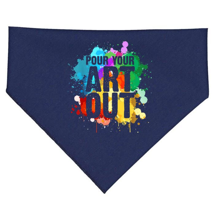 Cool Artist Art For Paint Painter Artist Painting USA-Made Doggie Bandana