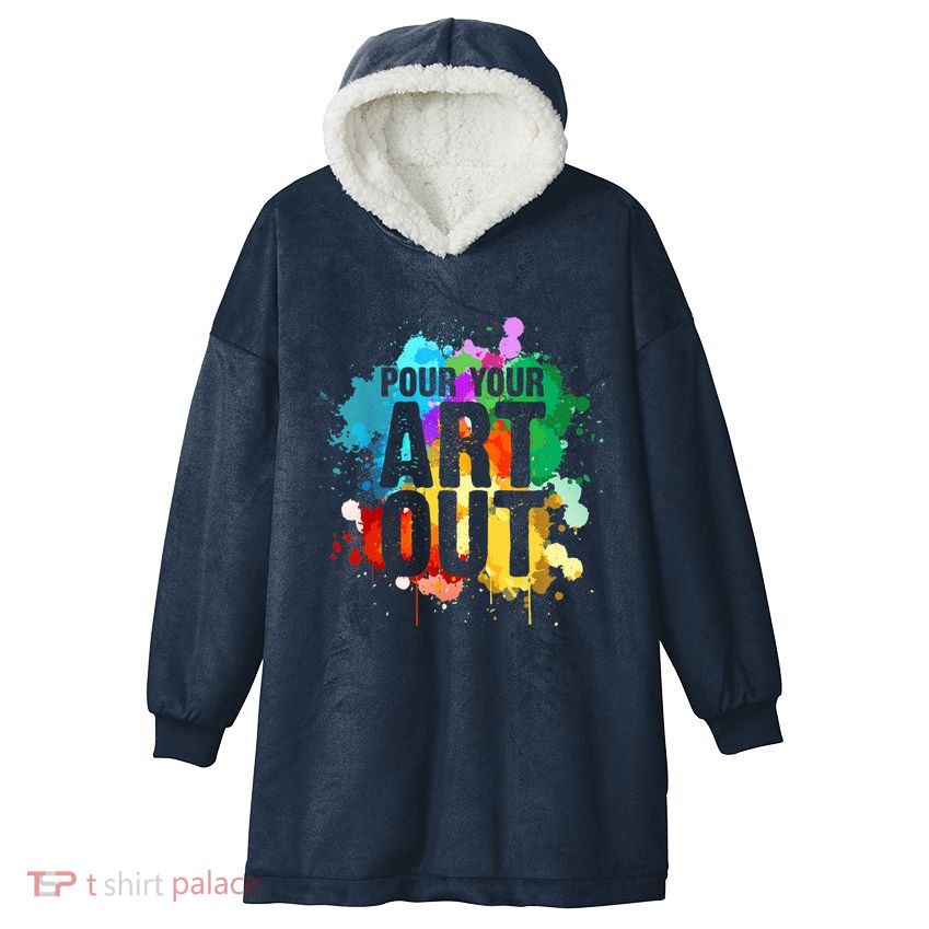 Cool Artist Art For Paint Painter Artist Painting Hooded Wearable Blanket