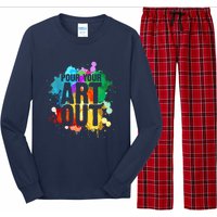 Cool Artist Art For Paint Painter Artist Painting Long Sleeve Pajama Set