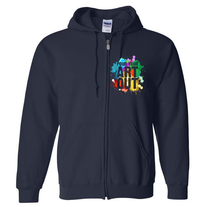 Cool Artist Art For Paint Painter Artist Painting Full Zip Hoodie