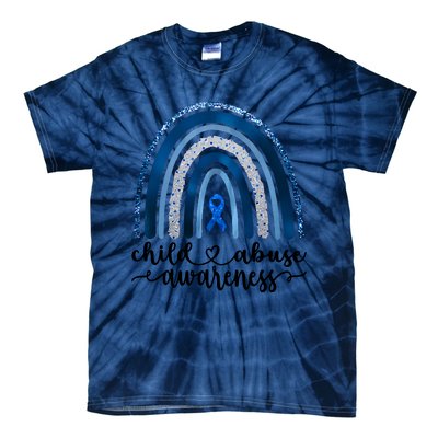 Child Abuse Awareness Rainbow Foster Care Stop The Abuse Tie-Dye T-Shirt