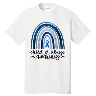 Child Abuse Awareness Rainbow Foster Care Stop The Abuse Tall T-Shirt