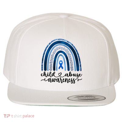 Child Abuse Awareness Rainbow Foster Care Stop The Abuse Wool Snapback Cap