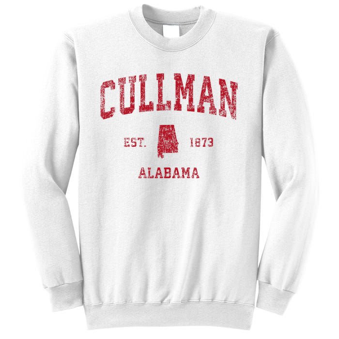 Cullman Alabama Al Vintage Sports Design Red Print Sweatshirt