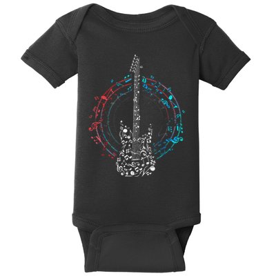 Clef As A Guitar Baby Bodysuit