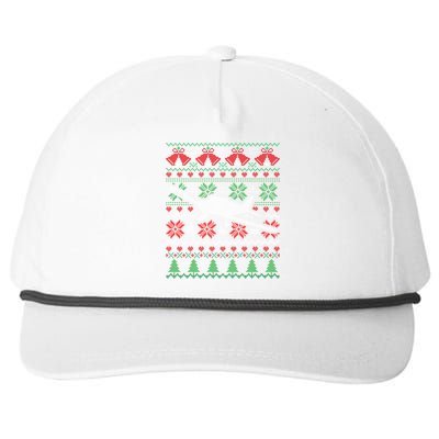 Christmas Airplane Aviation Gift Snapback Five-Panel Rope Hat