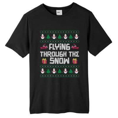 Christmas Aviator Airplane Santa Claus Aviation Christmas Funny Gift Tall Fusion ChromaSoft Performance T-Shirt