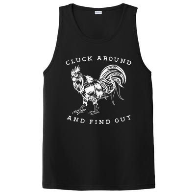 Cluck Around And Find Out Funny Chicken Adult Humor PosiCharge Competitor Tank