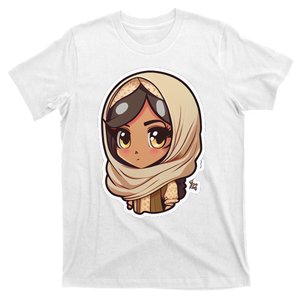 Cute Anime Arab Hijab Head Scarf Beautiful Classic T-Shirt