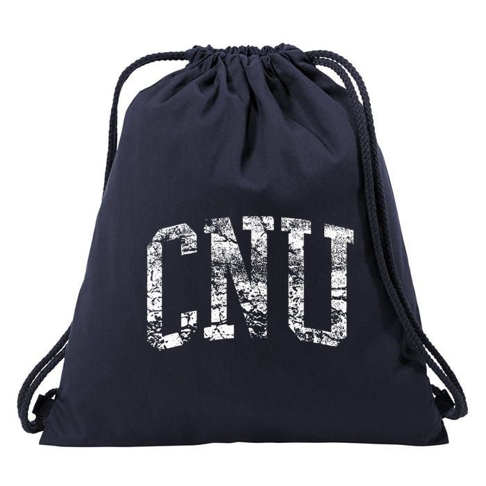 Cnu Athletic Arch College University Alumni Drawstring Bag