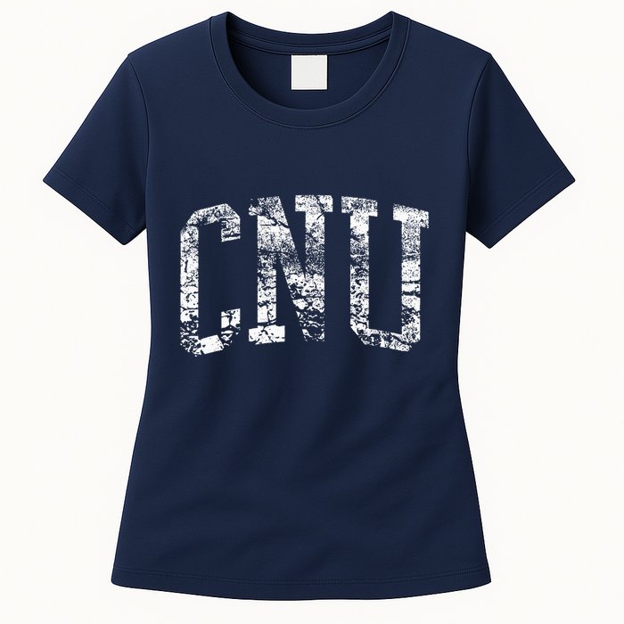 Cnu Athletic Arch College University Alumni Womens T-Shirt