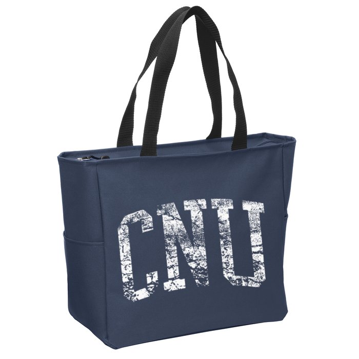 Cnu Athletic Arch College University Alumni Zip Tote Bag
