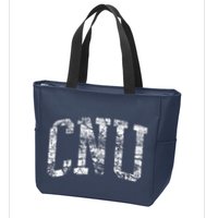 Cnu Athletic Arch College University Alumni Zip Tote Bag