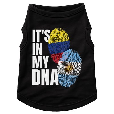 Colombian And Argentinian Dna Mix Flag Heritage Doggie Tank