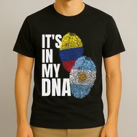 Colombian And Argentinian Dna Mix Flag Heritage T-Shirt