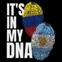 Colombian And Argentinian Dna Mix Flag Heritage Backpack