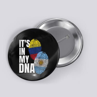 Colombian And Argentinian Dna Mix Flag Heritage Button