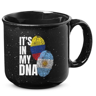 Colombian And Argentinian Dna Mix Flag Heritage 15oz Campfire Ceramic Mug