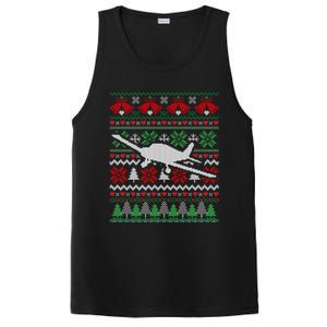 Christmas Airplane Aviation Gift Swea PosiCharge Competitor Tank