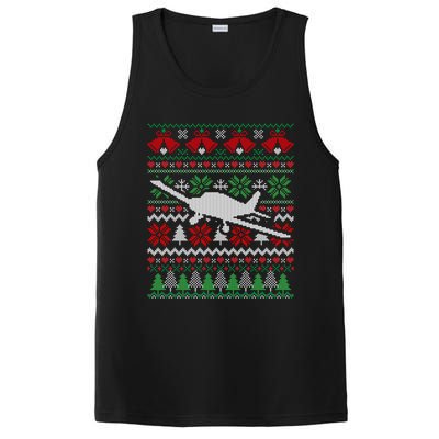 Christmas Airplane Aviation Gift Swea PosiCharge Competitor Tank