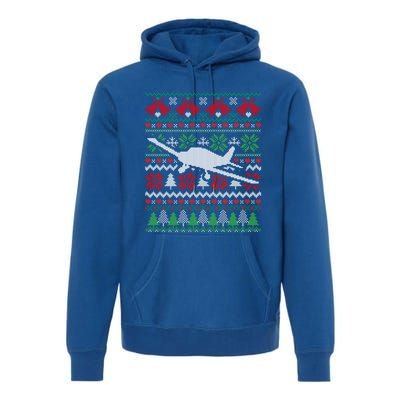 Christmas Airplane Aviation Gift Swea Premium Hoodie