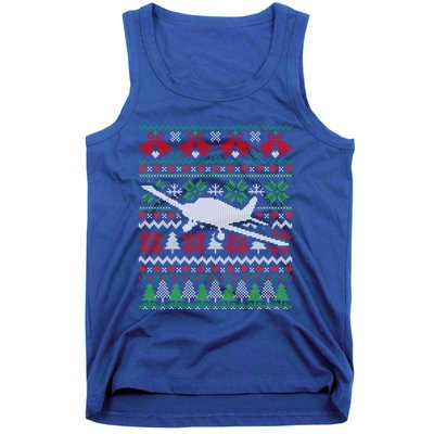 Christmas Airplane Aviation Gift Swea Tank Top