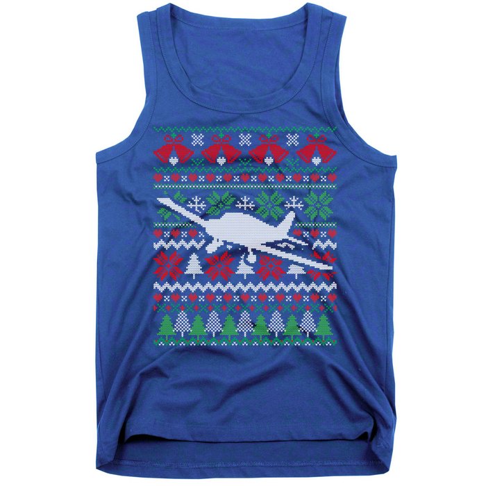 Christmas Airplane Aviation Gift Swea Tank Top